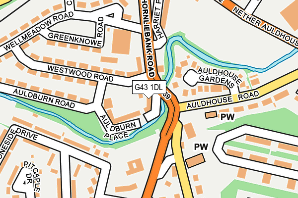 G43 1DL map - OS OpenMap – Local (Ordnance Survey) G43 1DL map - OS OpenMap – Local (Ordnance Survey)