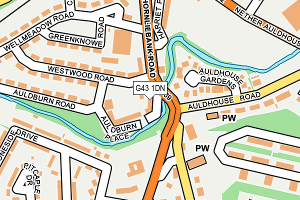 G43 1DN map - OS OpenMap – Local (Ordnance Survey) G43 1DN map - OS OpenMap – Local (Ordnance Survey)