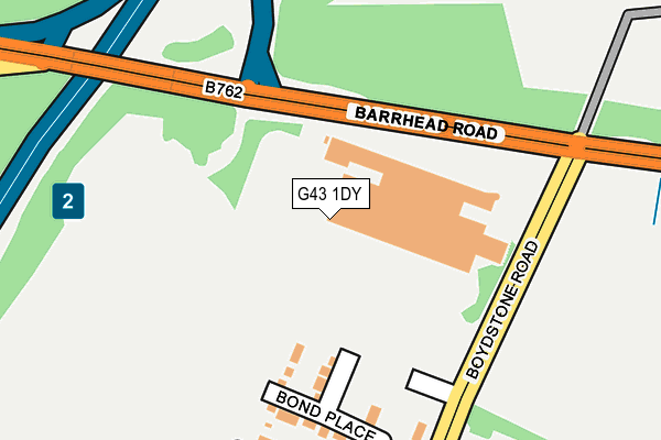 G43 1DY map - OS OpenMap – Local (Ordnance Survey) G43 1DY map - OS OpenMap – Local (Ordnance Survey)