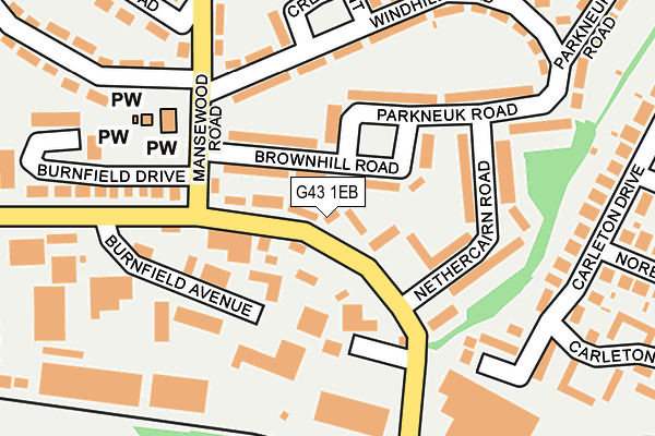 G43 1EB map - OS OpenMap – Local (Ordnance Survey) G43 1EB map - OS OpenMap – Local (Ordnance Survey)