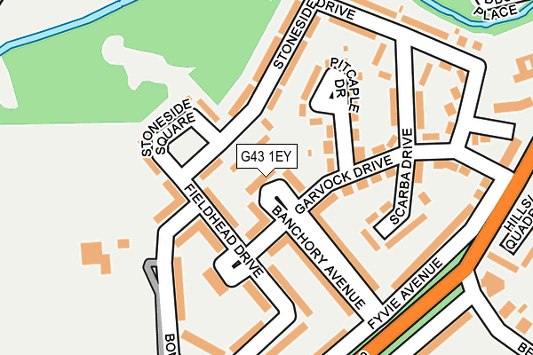 G43 1EY map - OS OpenMap – Local (Ordnance Survey) G43 1EY map - OS OpenMap – Local (Ordnance Survey)