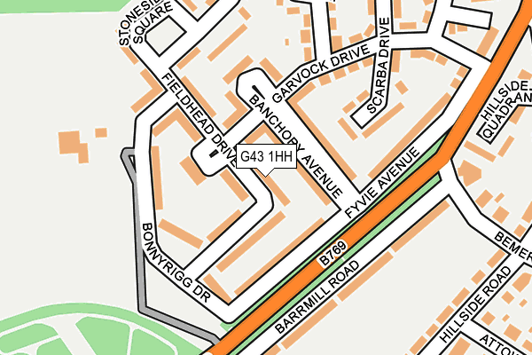 G43 1HH map - OS OpenMap – Local (Ordnance Survey) G43 1HH map - OS OpenMap – Local (Ordnance Survey)