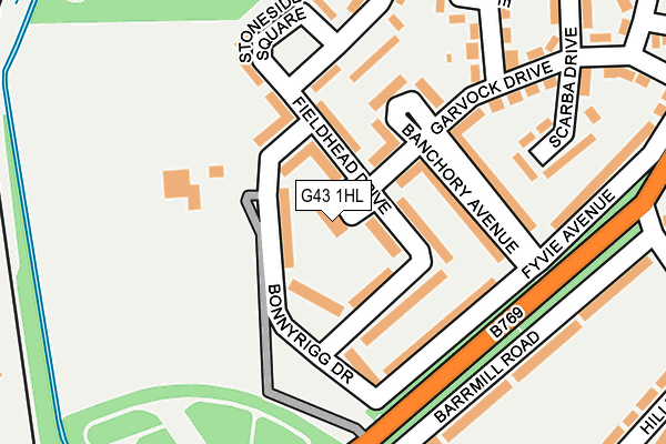 G43 1HL map - OS OpenMap – Local (Ordnance Survey) G43 1HL map - OS OpenMap – Local (Ordnance Survey)