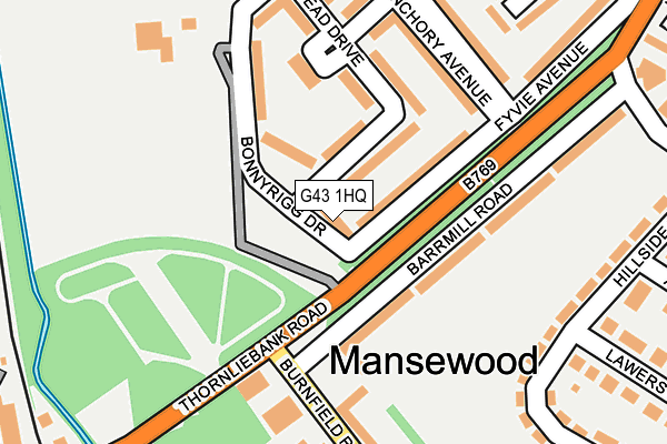 G43 1HQ map - OS OpenMap – Local (Ordnance Survey) G43 1HQ map - OS OpenMap – Local (Ordnance Survey)