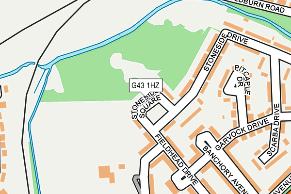 G43 1HZ map - OS OpenMap – Local (Ordnance Survey) G43 1HZ map - OS OpenMap – Local (Ordnance Survey)