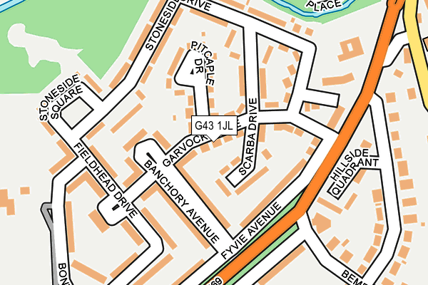 G43 1JL map - OS OpenMap – Local (Ordnance Survey) G43 1JL map - OS OpenMap – Local (Ordnance Survey)