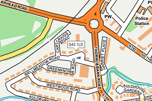 G43 1LD map - OS OpenMap – Local (Ordnance Survey) G43 1LD map - OS OpenMap – Local (Ordnance Survey)