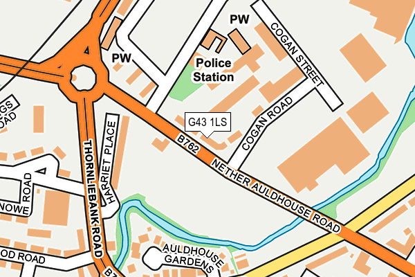 G43 1LS map - OS OpenMap – Local (Ordnance Survey) G43 1LS map - OS OpenMap – Local (Ordnance Survey)