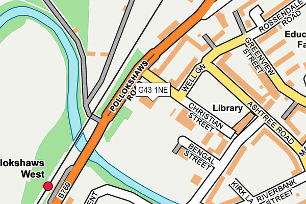 G43 1NE map - OS OpenMap – Local (Ordnance Survey) G43 1NE map - OS OpenMap – Local (Ordnance Survey)