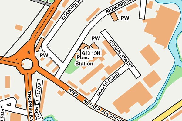 G43 1QN map - OS OpenMap – Local (Ordnance Survey)