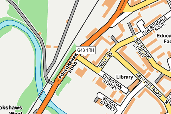 G43 1RH map - OS OpenMap – Local (Ordnance Survey) G43 1RH map - OS OpenMap – Local (Ordnance Survey)