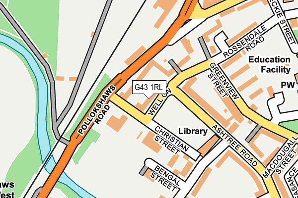 G43 1RL map - OS OpenMap – Local (Ordnance Survey) G43 1RL map - OS OpenMap – Local (Ordnance Survey)