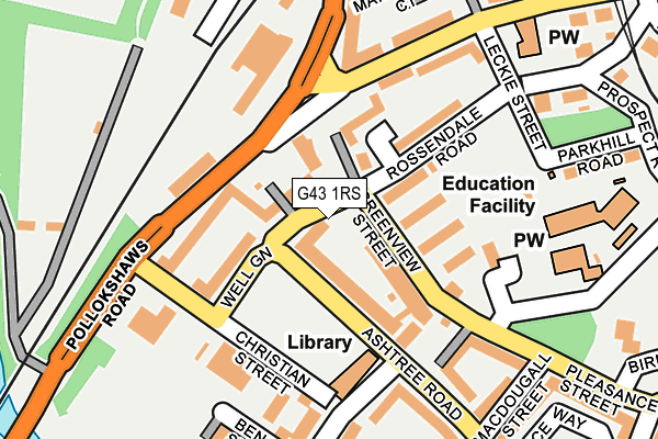 G43 1RS map - OS OpenMap – Local (Ordnance Survey) G43 1RS map - OS OpenMap – Local (Ordnance Survey)