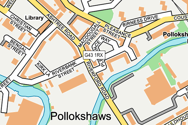 G43 1RX map - OS OpenMap – Local (Ordnance Survey) G43 1RX map - OS OpenMap – Local (Ordnance Survey)