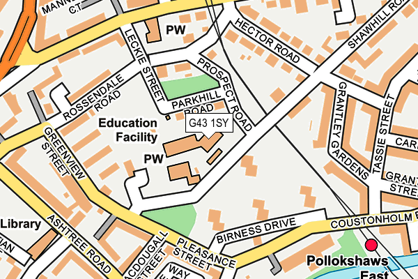 G43 1SY map - OS OpenMap – Local (Ordnance Survey) G43 1SY map - OS OpenMap – Local (Ordnance Survey)