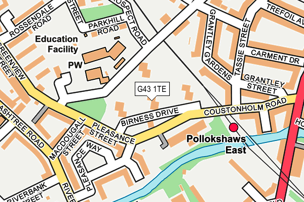 G43 1TE map - OS OpenMap – Local (Ordnance Survey) G43 1TE map - OS OpenMap – Local (Ordnance Survey)