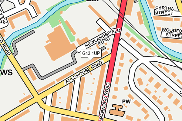 G43 1UP map - OS OpenMap – Local (Ordnance Survey) G43 1UP map - OS OpenMap – Local (Ordnance Survey)