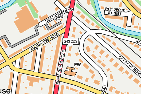 G43 2DS map - OS OpenMap – Local (Ordnance Survey) G43 2DS map - OS OpenMap – Local (Ordnance Survey)