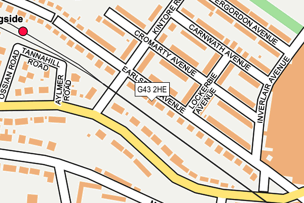 G43 2HE map - OS OpenMap – Local (Ordnance Survey) G43 2HE map - OS OpenMap – Local (Ordnance Survey)