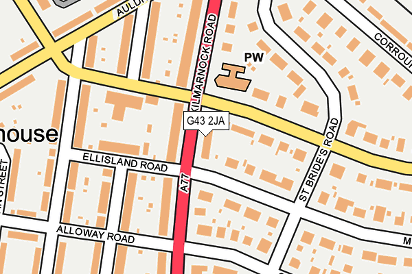 G43 2JA map - OS OpenMap – Local (Ordnance Survey) G43 2JA map - OS OpenMap – Local (Ordnance Survey)