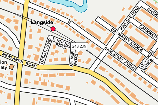 G43 2JN map - OS OpenMap – Local (Ordnance Survey)