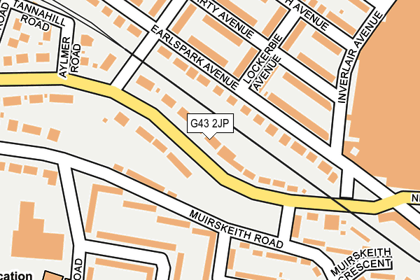 G43 2JP map - OS OpenMap – Local (Ordnance Survey) G43 2JP map - OS OpenMap – Local (Ordnance Survey)
