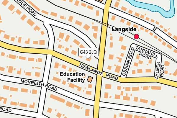 G43 2JQ map - OS OpenMap – Local (Ordnance Survey) G43 2JQ map - OS OpenMap – Local (Ordnance Survey)