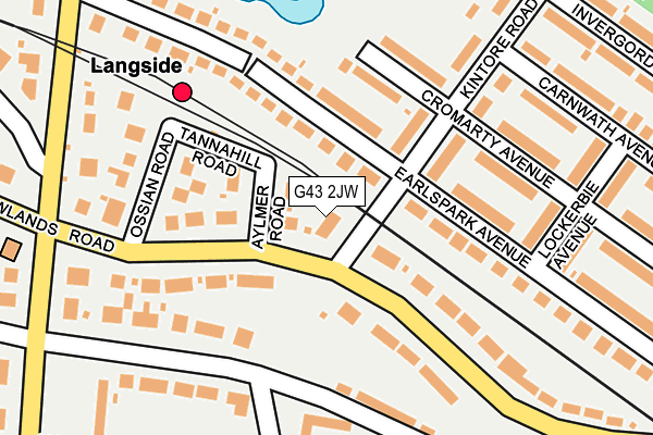G43 2JW map - OS OpenMap – Local (Ordnance Survey) G43 2JW map - OS OpenMap – Local (Ordnance Survey)