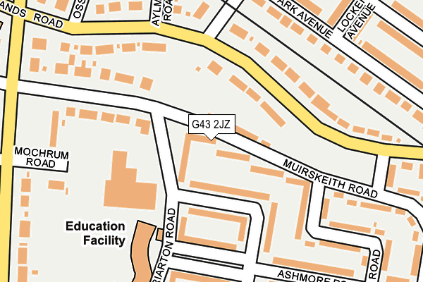 G43 2JZ map - OS OpenMap – Local (Ordnance Survey) G43 2JZ map - OS OpenMap – Local (Ordnance Survey)