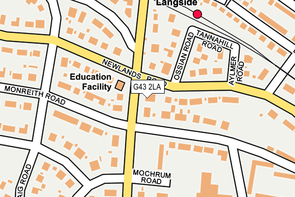 G43 2LA map - OS OpenMap – Local (Ordnance Survey) G43 2LA map - OS OpenMap – Local (Ordnance Survey)