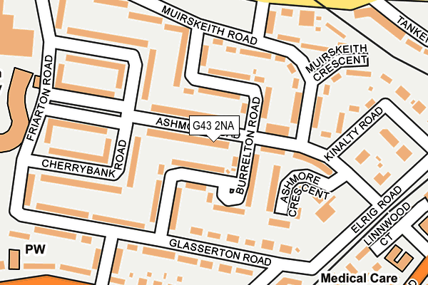 G43 2NA map - OS OpenMap – Local (Ordnance Survey) G43 2NA map - OS OpenMap – Local (Ordnance Survey)