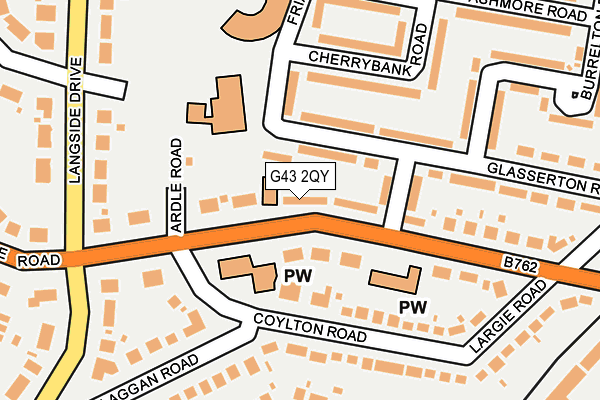 G43 2QY map - OS OpenMap – Local (Ordnance Survey)