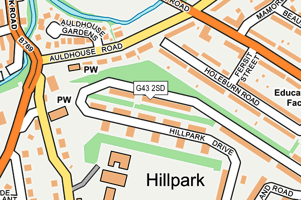 G43 2SD map - OS OpenMap – Local (Ordnance Survey) G43 2SD map - OS OpenMap – Local (Ordnance Survey)