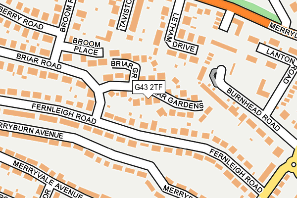 G43 2TF map - OS OpenMap – Local (Ordnance Survey) G43 2TF map - OS OpenMap – Local (Ordnance Survey)