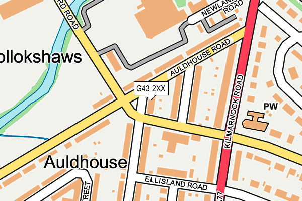 G43 2XX map - OS OpenMap – Local (Ordnance Survey)
