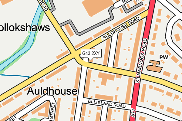 G43 2XY map - OS OpenMap – Local (Ordnance Survey) G43 2XY map - OS OpenMap – Local (Ordnance Survey)