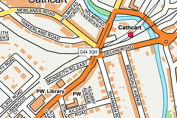 G44 3QH map - OS OpenMap – Local (Ordnance Survey) G44 3QH map - OS OpenMap – Local (Ordnance Survey)
