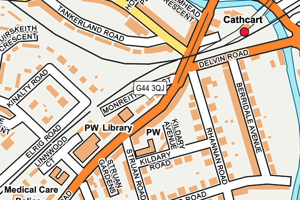 G44 3QJ map - OS OpenMap – Local (Ordnance Survey) G44 3QJ map - OS OpenMap – Local (Ordnance Survey)