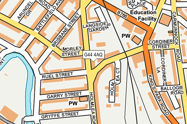 G44 4AQ map - OS OpenMap – Local (Ordnance Survey) G44 4AQ map - OS OpenMap – Local (Ordnance Survey)