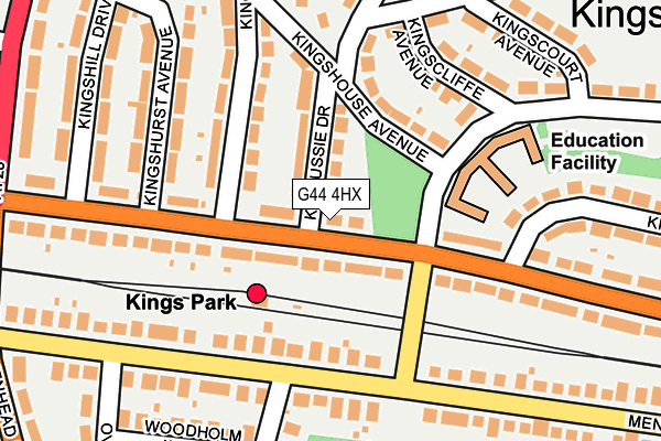 G44 4HX map - OS OpenMap – Local (Ordnance Survey) G44 4HX map - OS OpenMap – Local (Ordnance Survey)