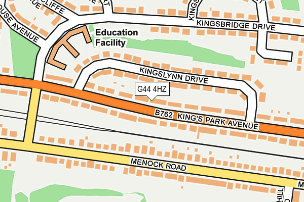 G44 4HZ map - OS OpenMap – Local (Ordnance Survey) G44 4HZ map - OS OpenMap – Local (Ordnance Survey)