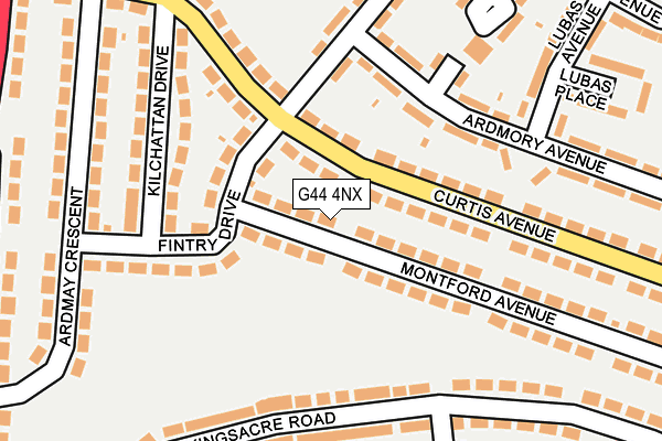 G44 4NX map - OS OpenMap – Local (Ordnance Survey) G44 4NX map - OS OpenMap – Local (Ordnance Survey)