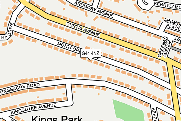 G44 4NZ map - OS OpenMap – Local (Ordnance Survey) G44 4NZ map - OS OpenMap – Local (Ordnance Survey)