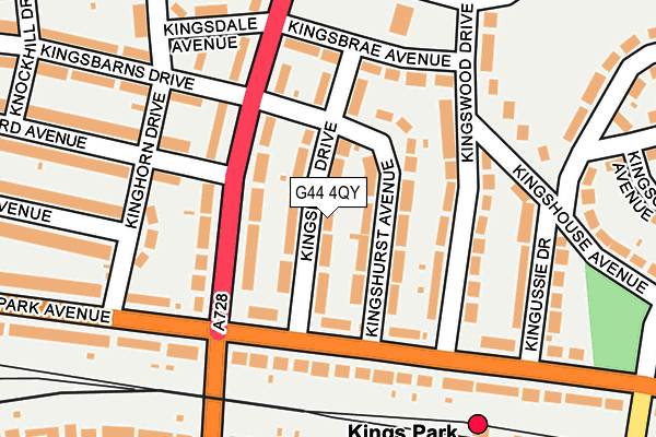 G44 4QY map - OS OpenMap – Local (Ordnance Survey) G44 4QY map - OS OpenMap – Local (Ordnance Survey)