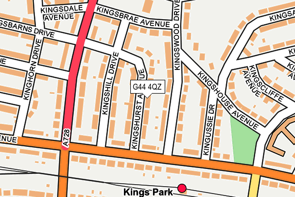 G44 4QZ map - OS OpenMap – Local (Ordnance Survey) G44 4QZ map - OS OpenMap – Local (Ordnance Survey)