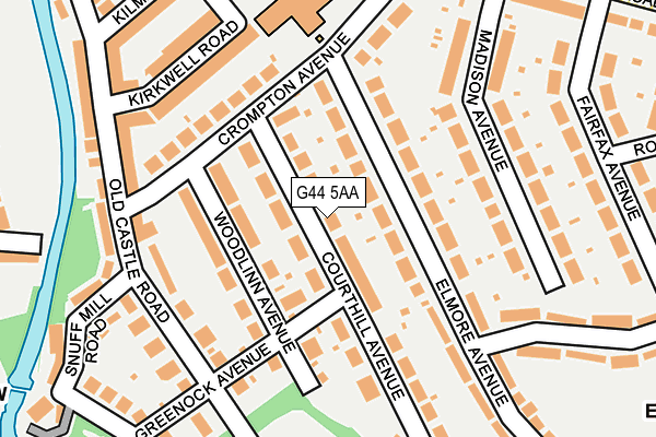 G44 5AA map - OS OpenMap – Local (Ordnance Survey) G44 5AA map - OS OpenMap – Local (Ordnance Survey)