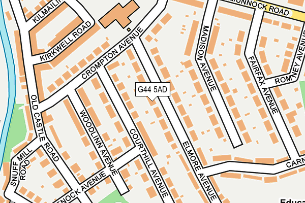 G44 5AD map - OS OpenMap – Local (Ordnance Survey) G44 5AD map - OS OpenMap – Local (Ordnance Survey)