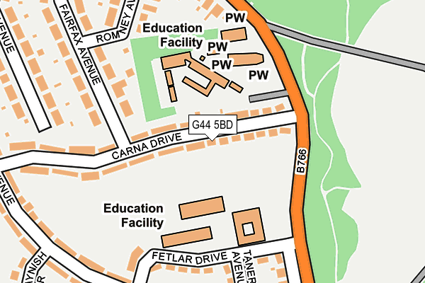 G44 5BD map - OS OpenMap – Local (Ordnance Survey) G44 5BD map - OS OpenMap – Local (Ordnance Survey)