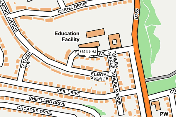 G44 5BJ map - OS OpenMap – Local (Ordnance Survey) G44 5BJ map - OS OpenMap – Local (Ordnance Survey)