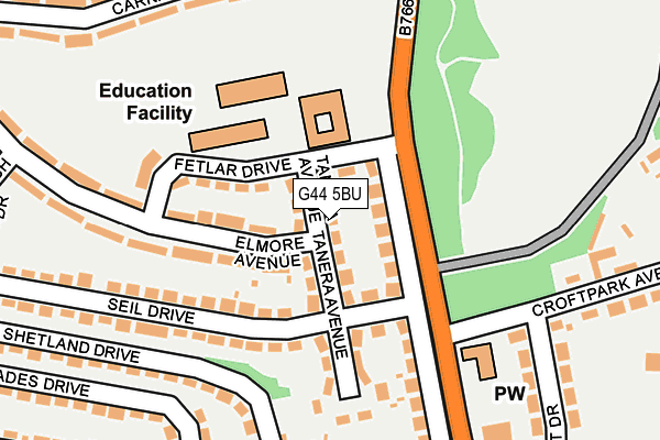 G44 5BU map - OS OpenMap – Local (Ordnance Survey) G44 5BU map - OS OpenMap – Local (Ordnance Survey)